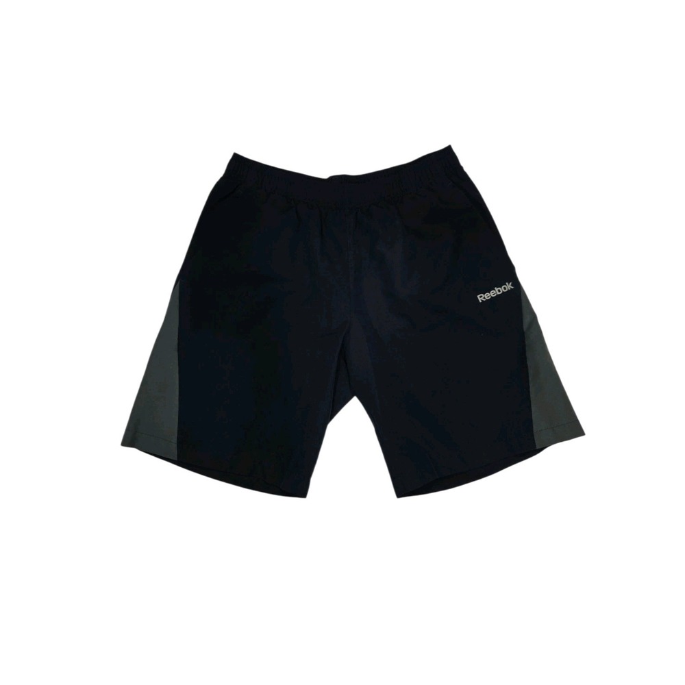 Reebok Men's Black Athletic Shorts Size Medium‎ Elastic Waist Training Gy